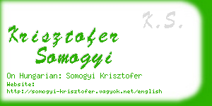 krisztofer somogyi business card